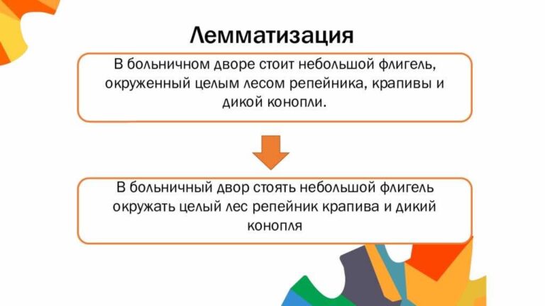 Лемматизация: основные принципы и методы