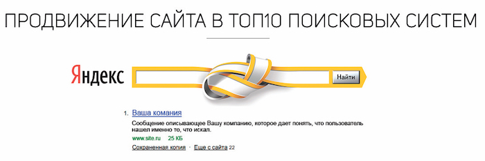 Продвижение сайта в топ Яндекса