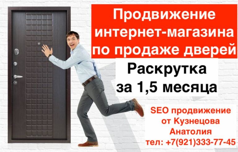 SEO продвижение интернет-магазина дверей