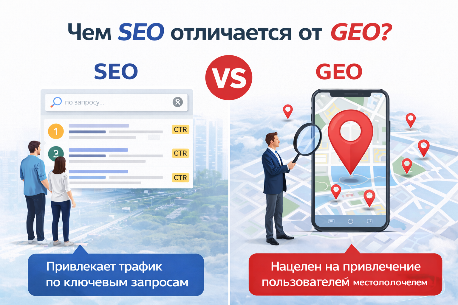 Чем SEO отличается от GEO: эволюция поисковой оптимизации в эпоху искусственного интеллекта