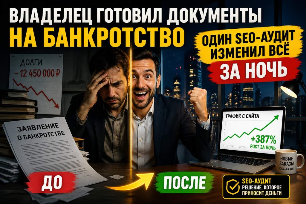 Владелец готовил документы на банкротство. Один SEO-аудит изменил всё за ночь