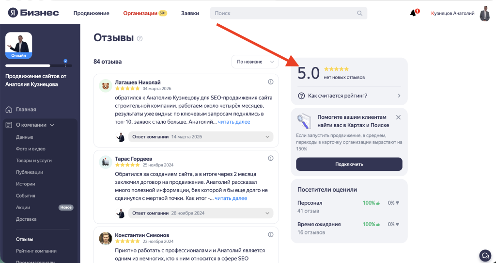 По внутренним метрикам Яндекса