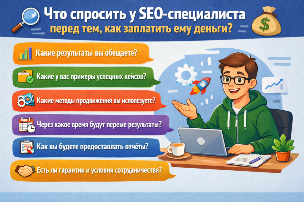 Что спросить у SEO-специалиста перед тем, как заплатить ему деньги