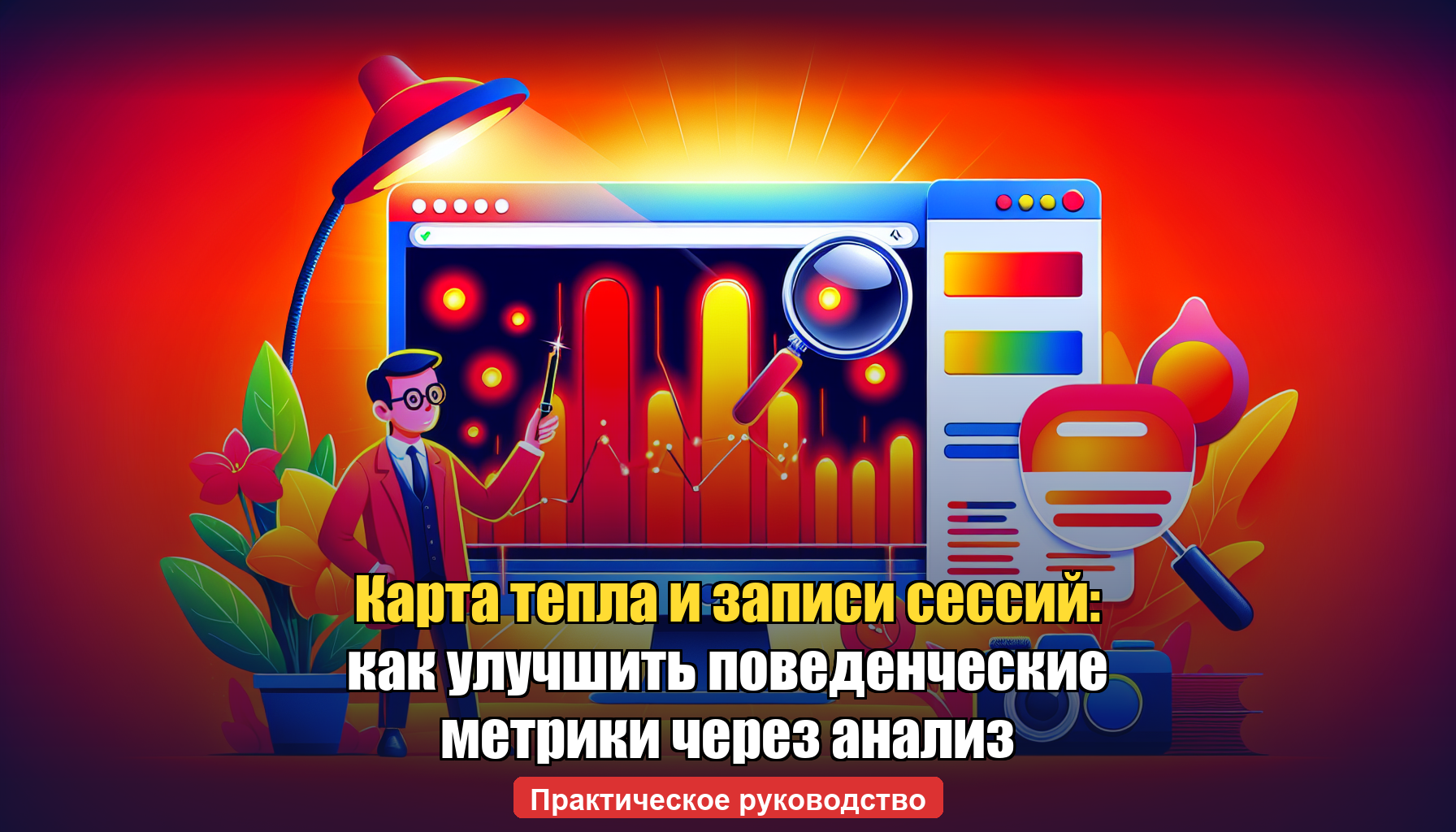 Карта тепла и записи сессий для анализа поведения пользователей на сайте