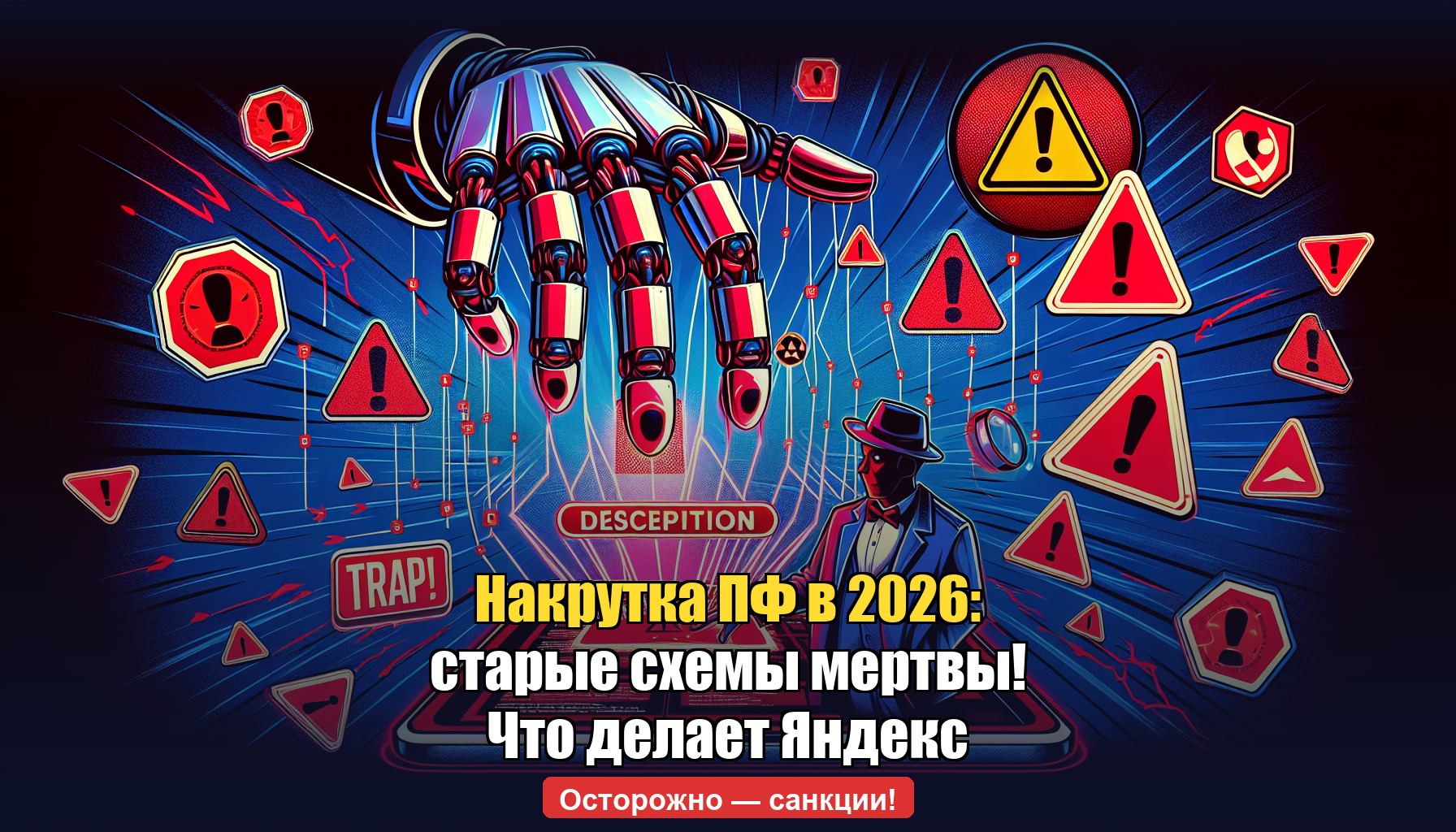 Накрутка поведенческих факторов в 2026 году — обнаружение и санкции Яндекса