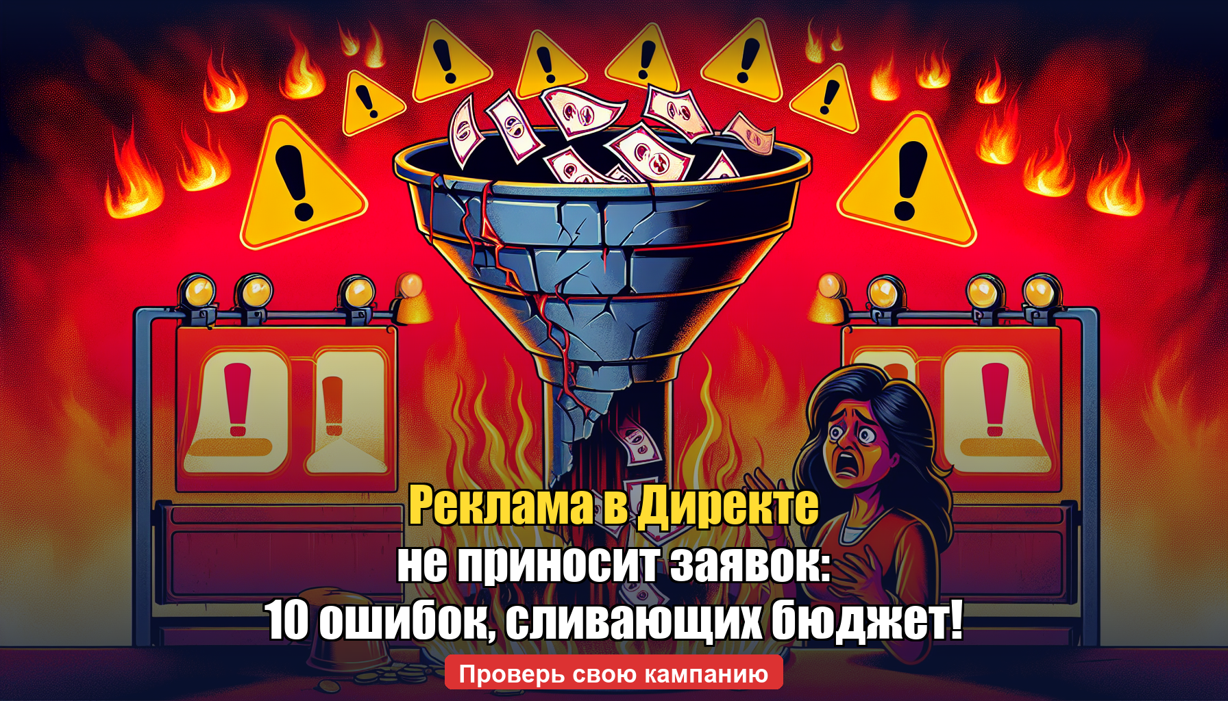 Почему реклама в Яндекс Директе не приносит заявок: 10 ошибок, которые сливают бюджет