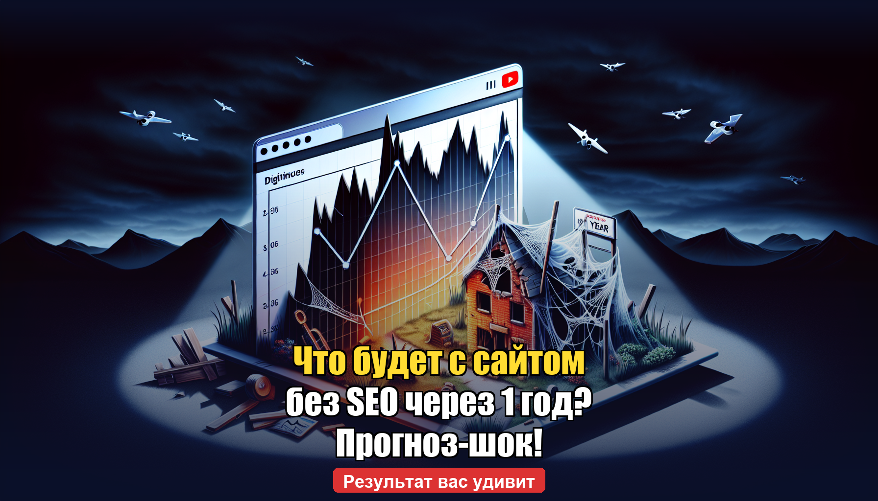 Что будет с сайтом без SEO через 1 год — прогноз падения позиций