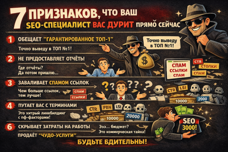 7 признаков что ваш SEO-специалист вас дурит прямо сейчас
