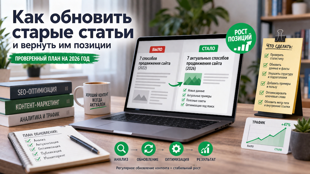 Как обновить старые статьи и вернуть им позиции