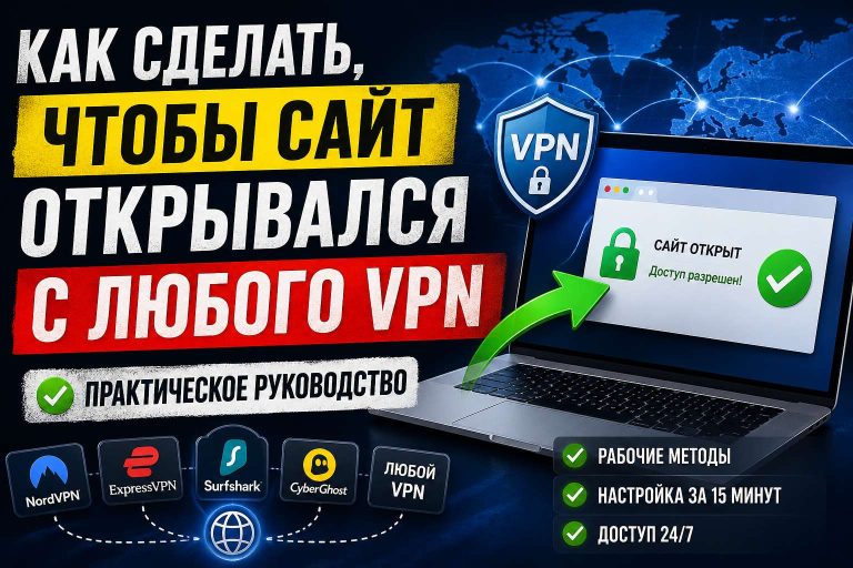 Как сделать, чтобы сайт открывался с любого VPN: практическое руководство