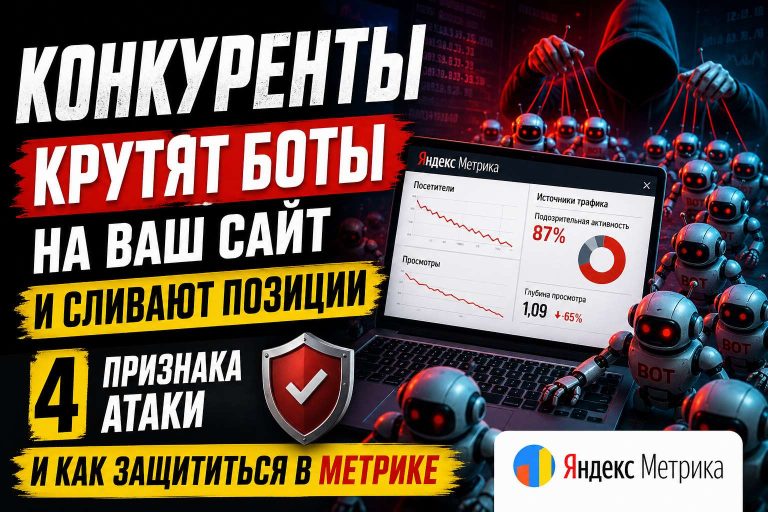 Конкуренты крутят боты на ваш сайт и сливают позиции: 4 признака атаки и как защититься в Метрике