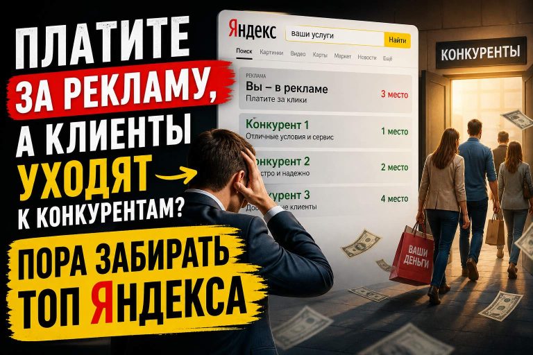 Платите за рекламу, а клиенты уходят к конкурентам? Пора забирать ТОП Яндекса