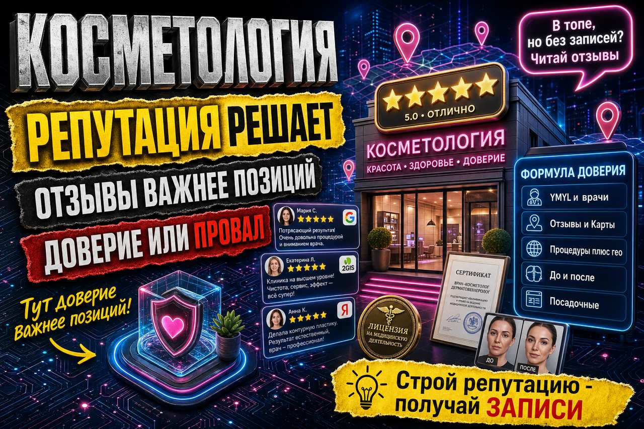 «Косметология: репутация в выдаче здесь важнее, чем в любой другой нише»