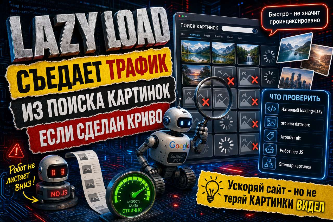 «Ленивая загрузка картинок съедает ваш трафик из поиска по изображениям»
