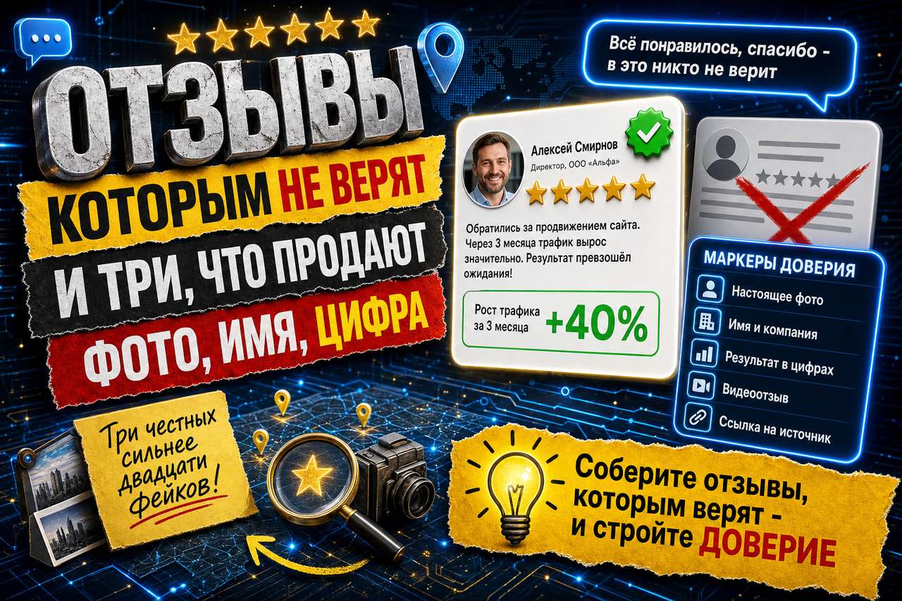 «Отзывы на сайте, которым никто не верит, и три, которые реально продают»