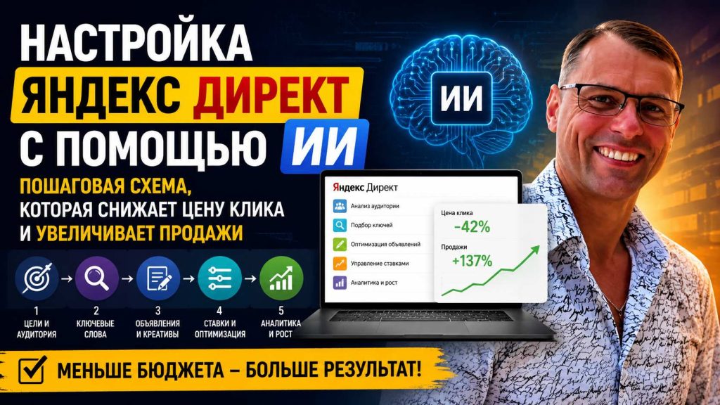 Настройка Яндекс Директ с помощью ИИ