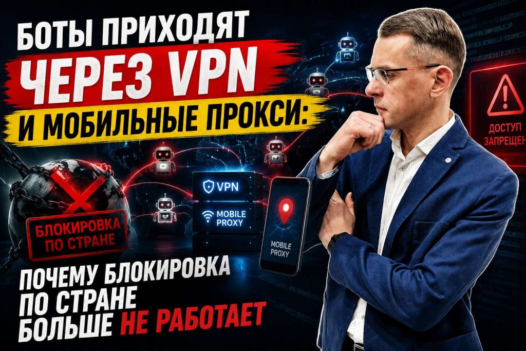 Боты через VPN и прокси: почему блок по стране не работает