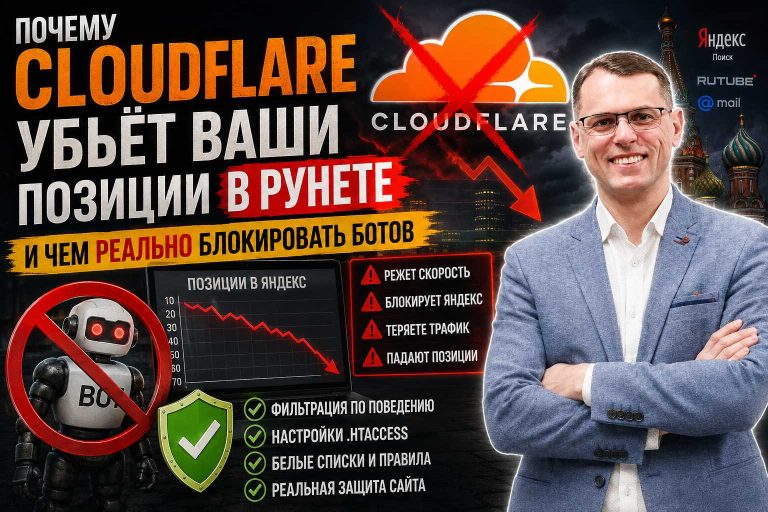 Почему Cloudflare убьёт ваши позиции в Рунете — и чем реально блокировать ботов