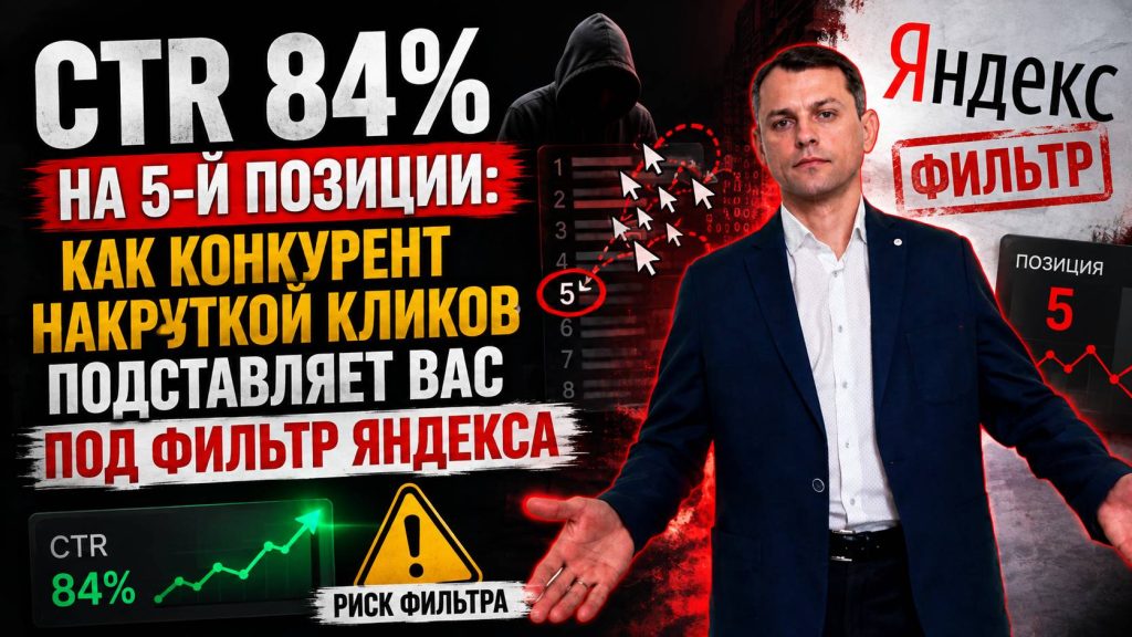 CTR 84% на 5-й позиции: накрутка кликов и фильтр