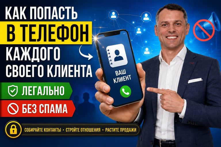 Как попасть в телефон каждого своего клиента — легально и без спама