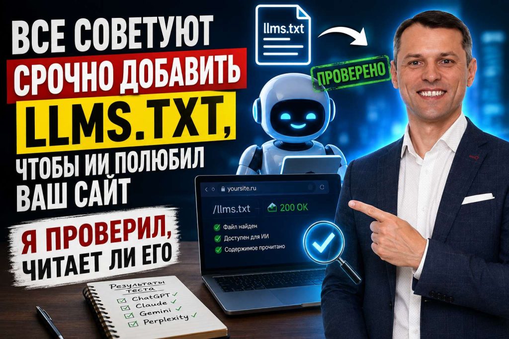 llms.txt — нужен ли файл для AI-ботов в 2026