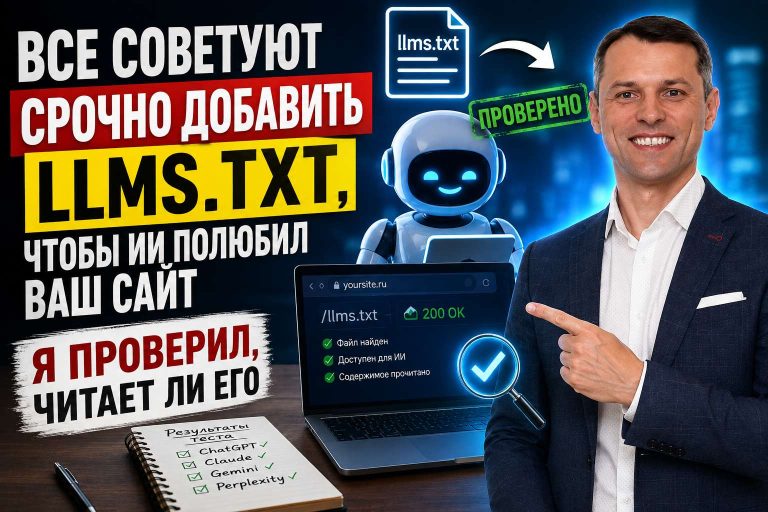 Все советуют срочно добавить llms.txt, чтобы ИИ полюбил ваш сайт. Я проверил, читает ли его хоть кто-то