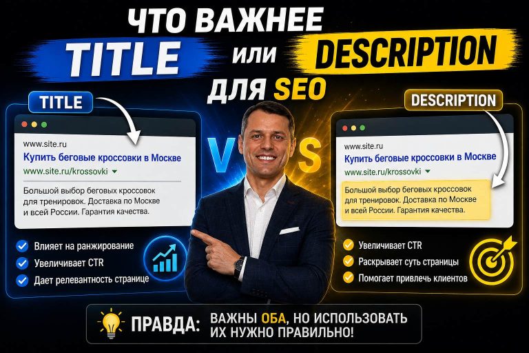 Что важнее Title или Description для SEO